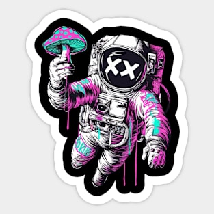 Psychedelic Astronaut Sticker